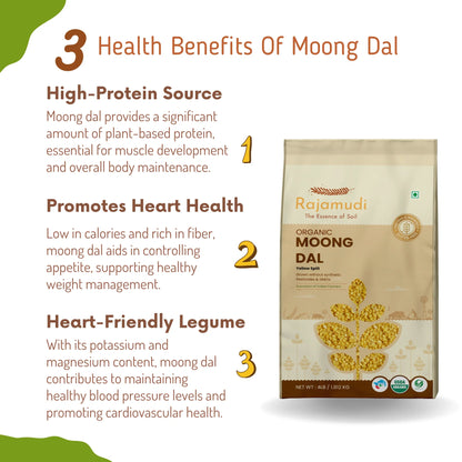 Organic Moong Dal Skinless 2 Kg : A Pure and Nutritious Protein Powerhouse