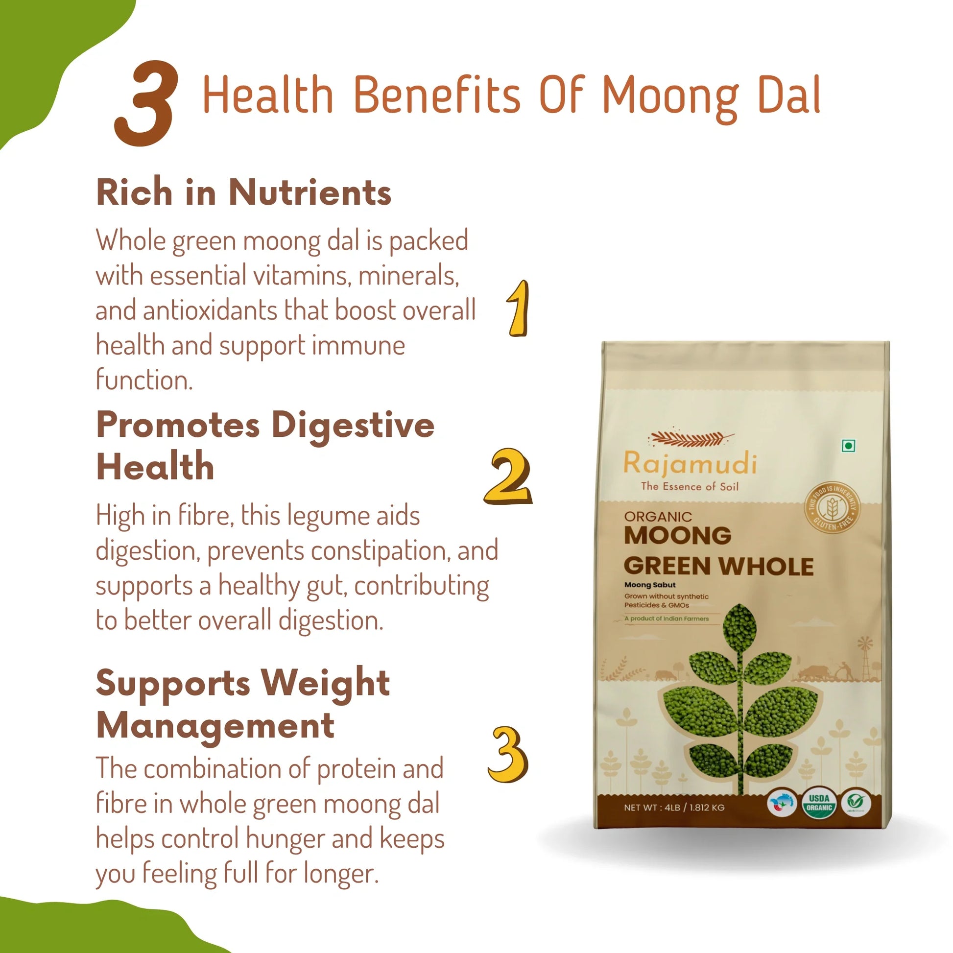 moong dal, organic moong dal, moong pulse, buy moong dal, yellow dal, dal tadka, organic pulse, dal, organic dal, rajamudi organic moong dal, rajamudi moong dal, moong, yellow split pulse, chemical free dal, green whole, green whole pulse, rajamudi green whole pulse, benefits of moong dal