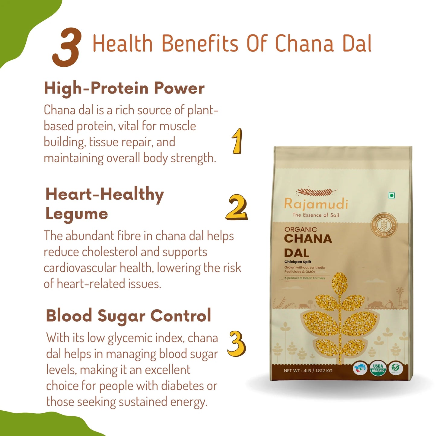 chana dal, rajamudi chana dal, organic chana dal, rajamudi organic chana dal, buy chana dal, buy chana dal usa, chana, chana pulse, pulse, organic pulse, buy organic pulse