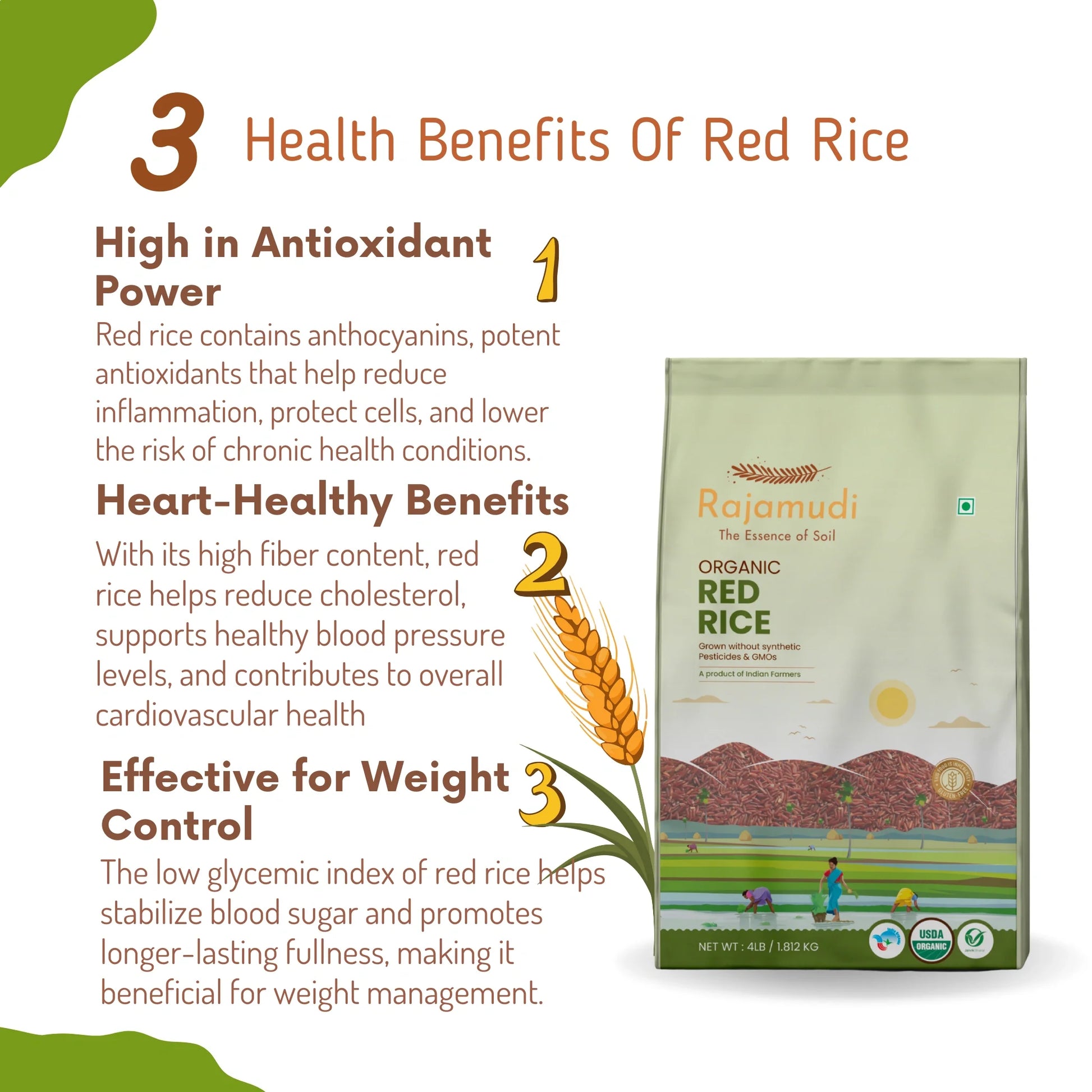 Red Rice In Uae Rajamudi Organic Red Rice 2 Kg : A Nutrient-Rich, Ancient Grain ...