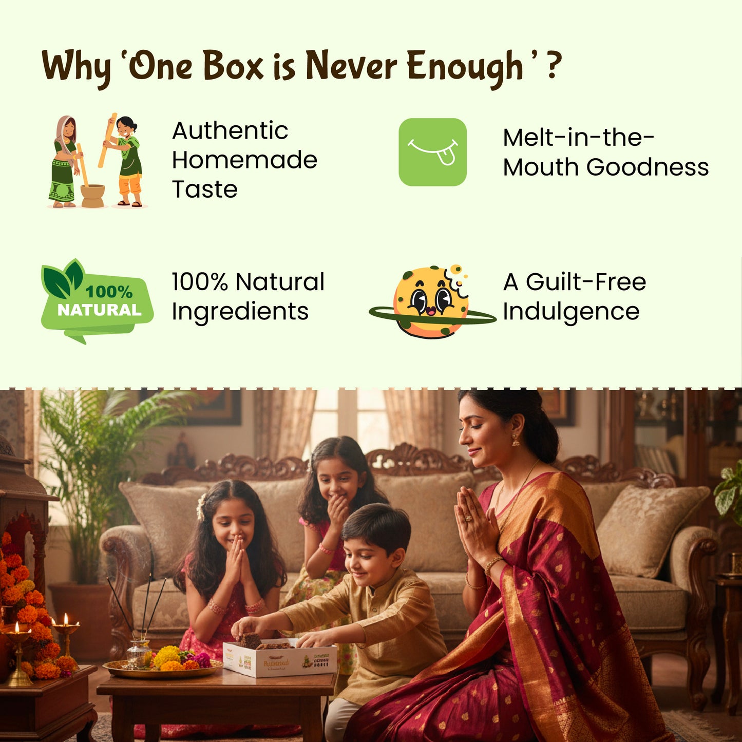 Organic Coconut Jaggery Barfi 150 Grams - The Everyday Dessert