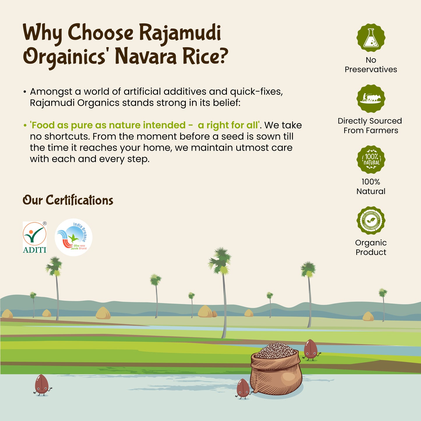 Rajamudi Organic Navara Rice 2 Kg: A Taste of Ancient Wisdom