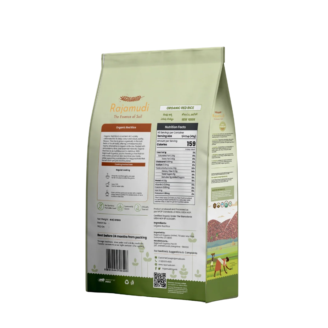 Red Rice In Uae Rajamudi Organic Red Rice 2 Kg : A Nutrient-Rich, Ancient Grain ...